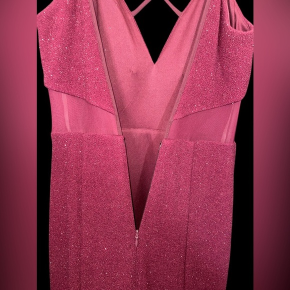 The Dear Moon Burgundy Juniors Prom Dress - Picture 7 of 9